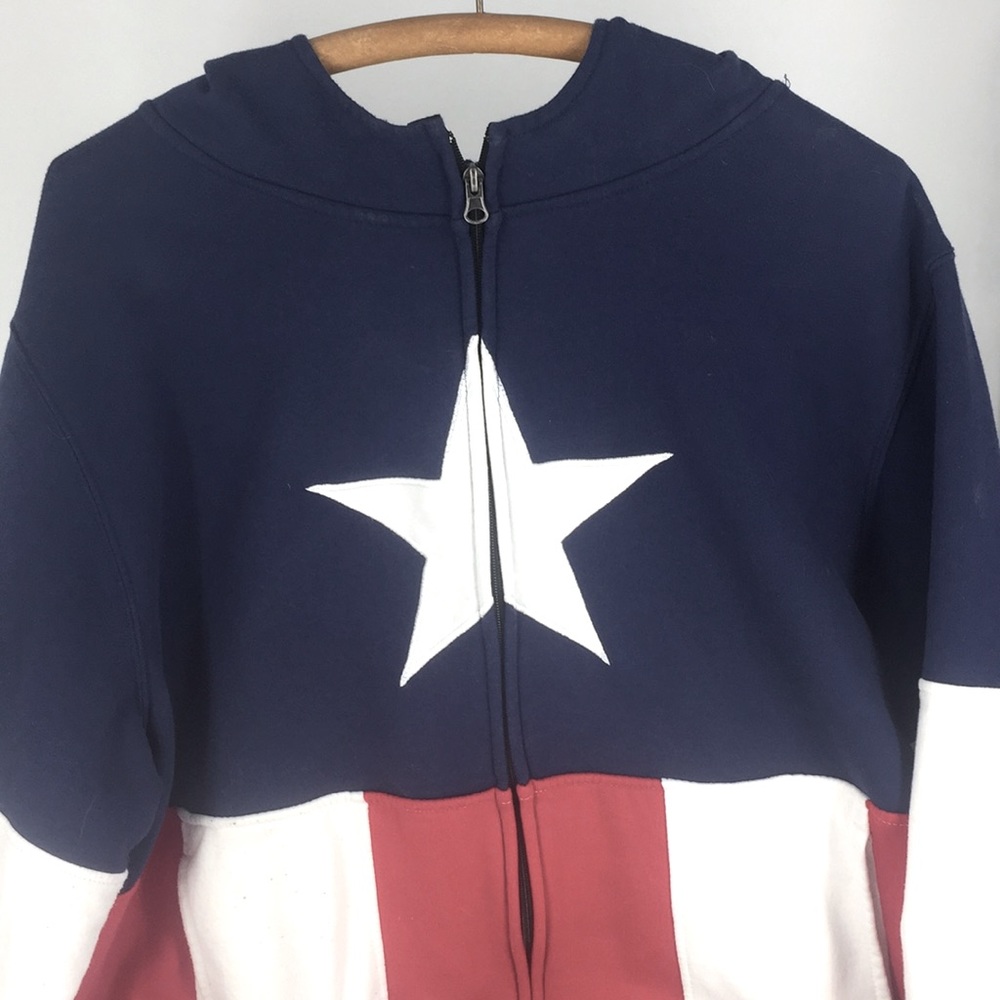 Captain America Full Zip Hoodie Sweatshirt